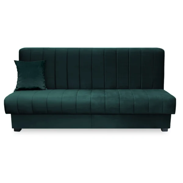 product-3399-1 Canapea pliabilă SIGMA Velur verde — Canapele și sofale