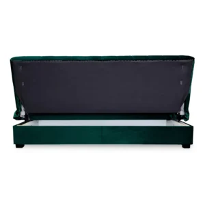product-3399-3 Canapea pliabilă SIGMA Velur verde — Canapele și sofale