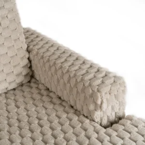 Scaun reclinabil din pluș bej KOBEL