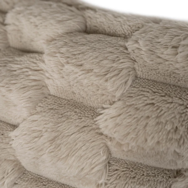 Scaun reclinabil din pluș bej KOBEL