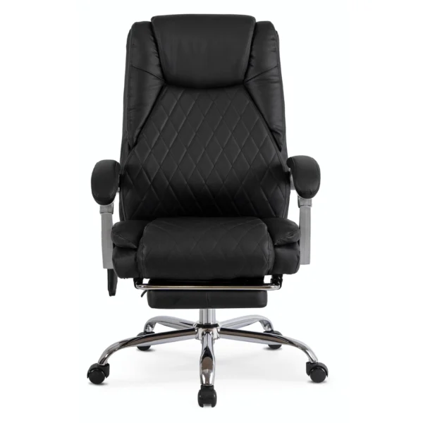 product-3413-1 GIORGIO Fotoliu pivotant încălzit negru — MOBILA