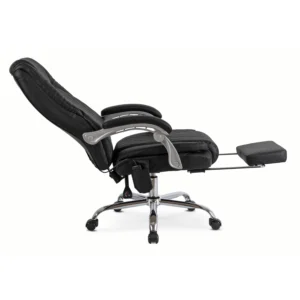 product-3413-3 GIORGIO Fotoliu pivotant încălzit negru — MOBILA