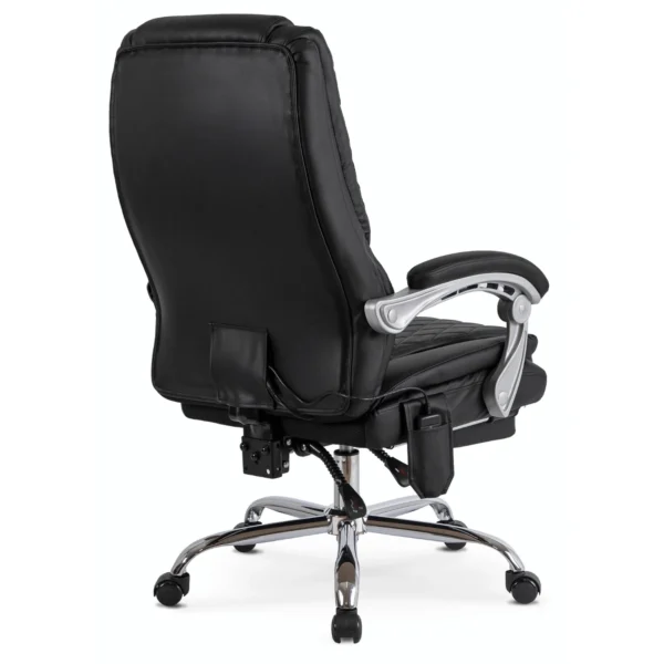product-3413-5 GIORGIO Fotoliu pivotant încălzit negru — MOBILA