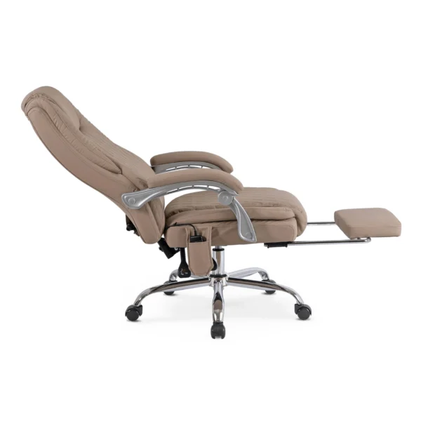 Scaun de masaj pivotant GIORGIO cu funcție de încălzire, bej