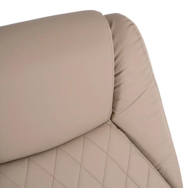 Scaun de masaj pivotant GIORGIO cu funcție de încălzire, bej