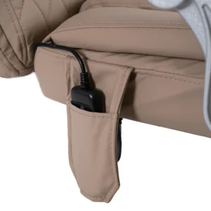 Scaun de masaj pivotant GIORGIO cu funcție de încălzire, bej