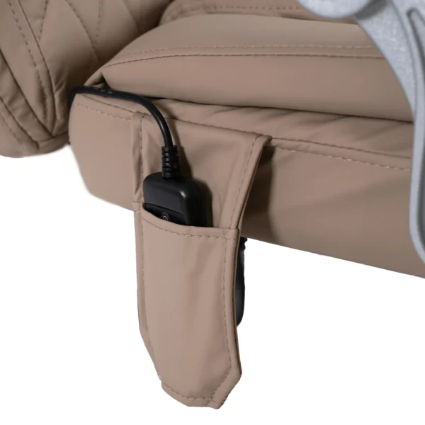 Scaun de masaj pivotant GIORGIO cu funcție de încălzire, bej