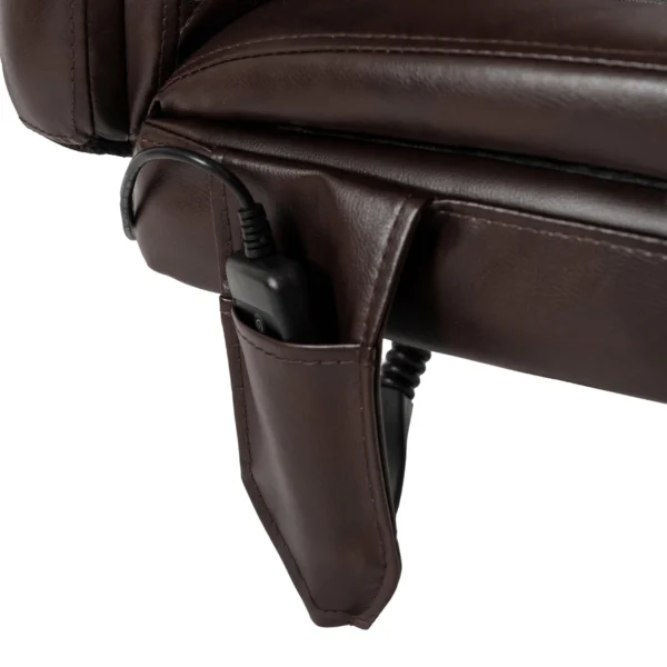 Scaun de masaj pivotant GIORGIO cu funcție de încălzire, maro