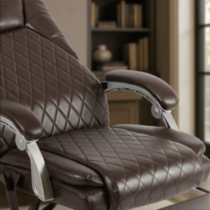 Scaun de masaj pivotant GIORGIO cu funcție de încălzire, maro