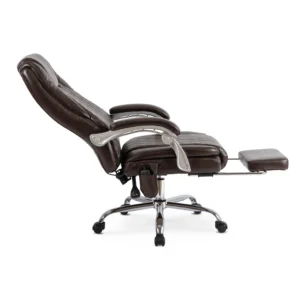 Scaun de masaj pivotant GIORGIO cu funcție de încălzire, maro