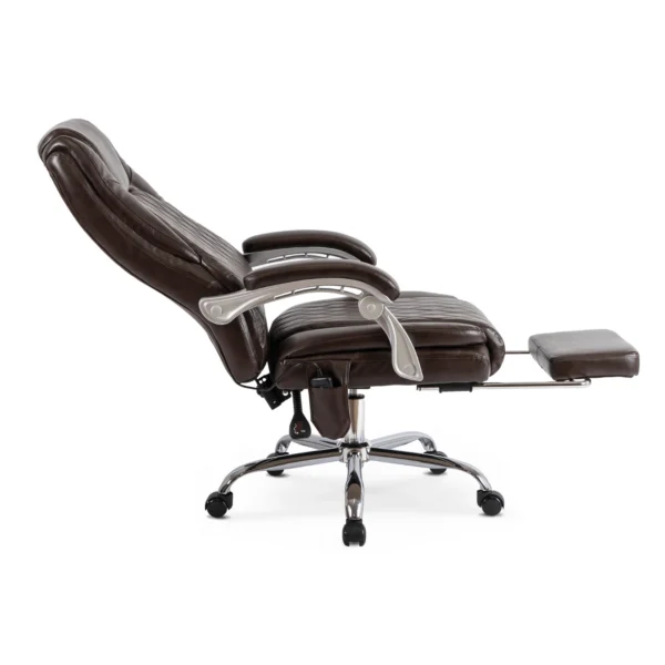 Scaun de masaj pivotant GIORGIO cu funcție de încălzire, maro