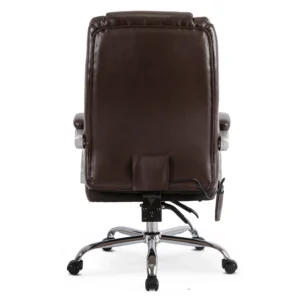 Scaun de masaj pivotant GIORGIO cu funcție de încălzire, maro