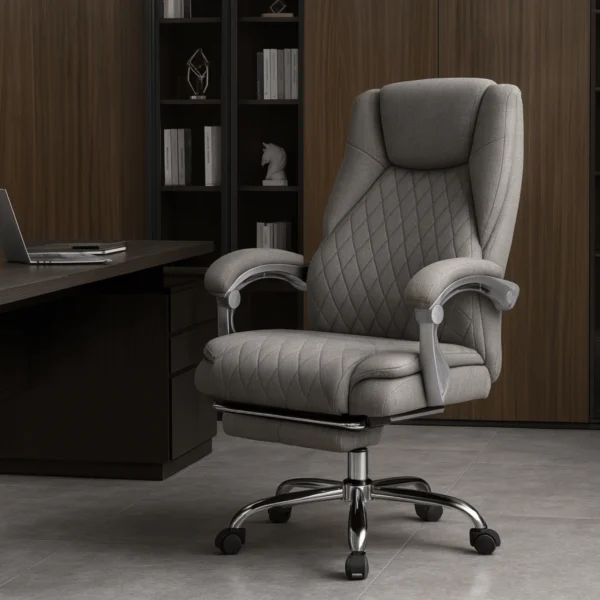 product-3416-0-1 GIORGIO Fotoliu pivotant GIORGIO Fabric gri încălzit — MOBILA