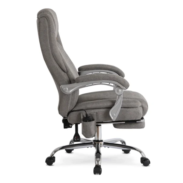 product-3416-2 GIORGIO Fotoliu pivotant GIORGIO Fabric gri încălzit — MOBILA