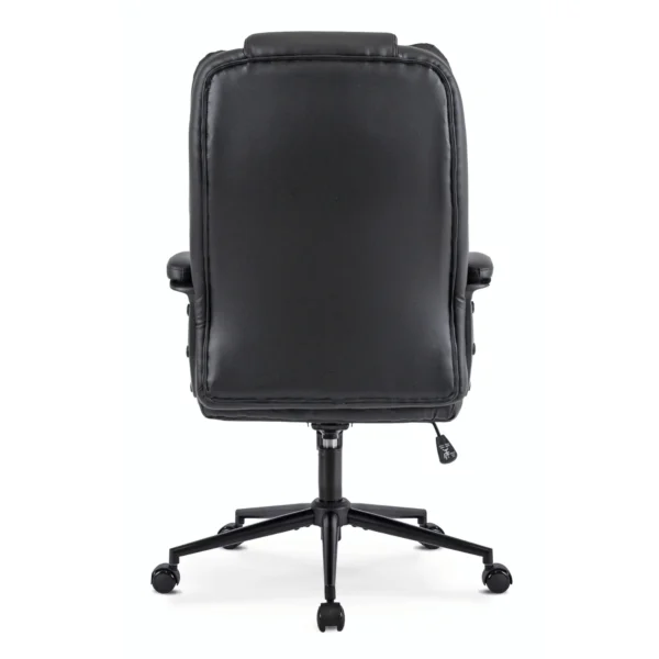 product-3419-6 Fotoliu pivotant PHONIX Piele ecologică neagră — MOBILA