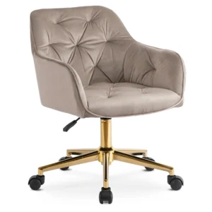 product-3420-0 Scaun pivotant KONOR din velur bej