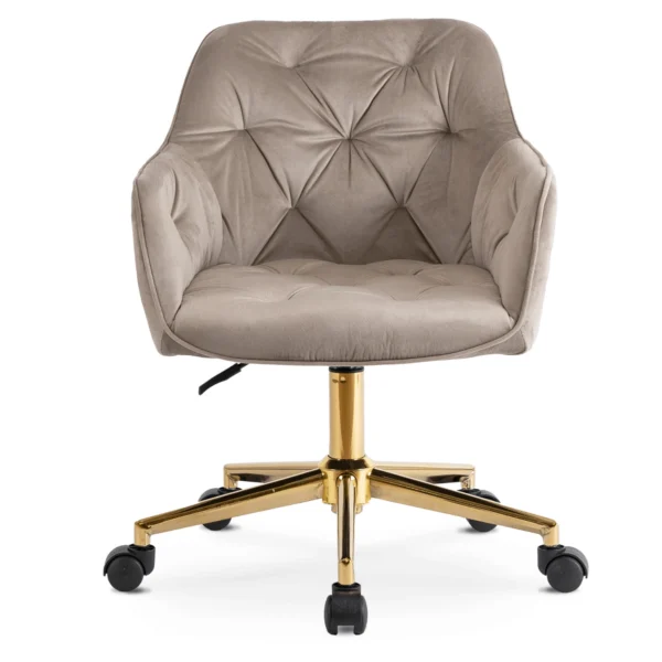 product-3420-1 Scaun pivotant KONOR din velur bej