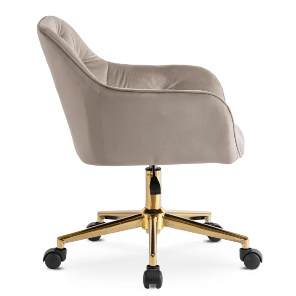 product-3420-2 Scaun pivotant KONOR din velur bej