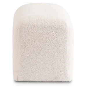 Puf tapițat Carbone Cream — MOBILA