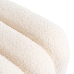 Puf tapițat Carbone Cream — MOBILA