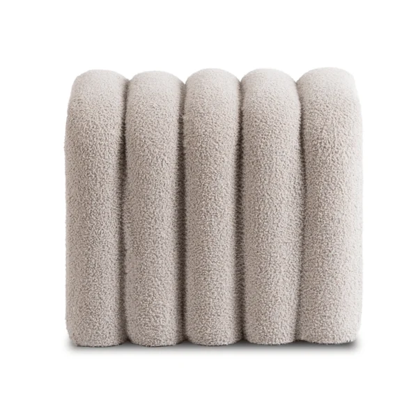 Pouf tapițat PIKSEL gri — MOBILA
