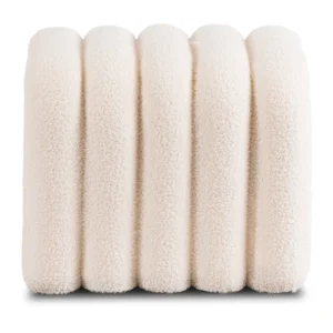 PIKSEL pouf tapițat crem — MOBILA