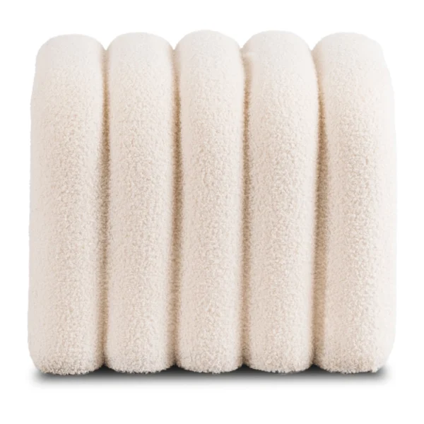 PIKSEL pouf tapițat crem — MOBILA
