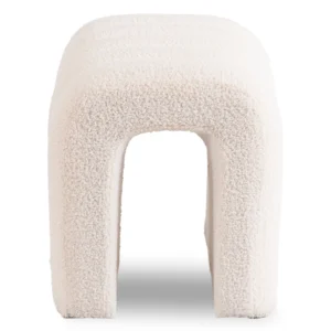 PIKSEL pouf tapițat crem — MOBILA