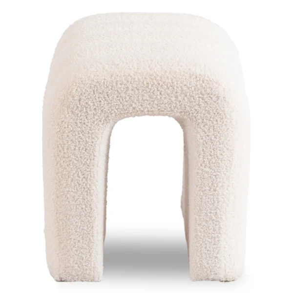 PIKSEL pouf tapițat crem — MOBILA