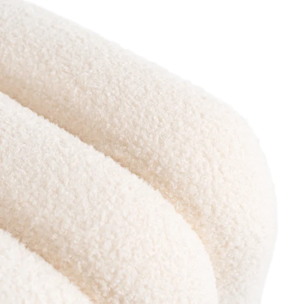PIKSEL pouf tapițat crem — MOBILA