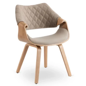 Scaun LUCKY din velur albastru marin