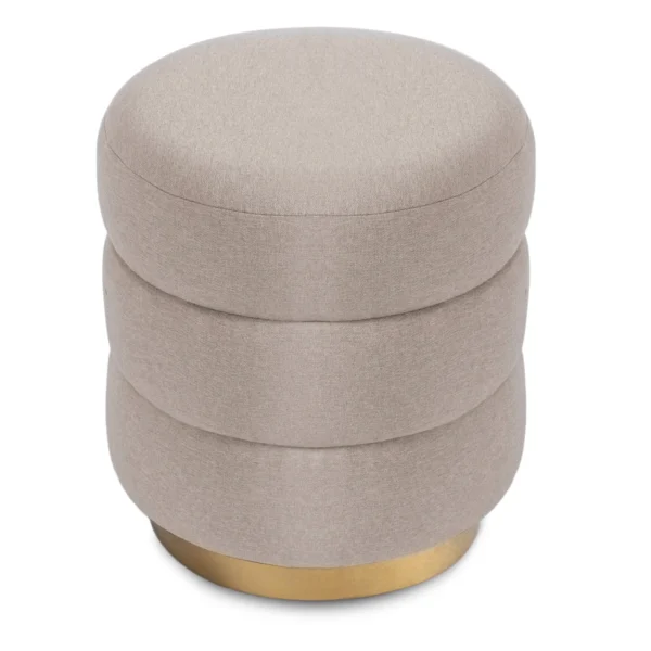 Puf tapițat AURA bej