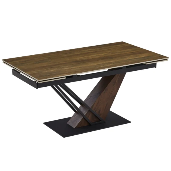 product-3435-0 REX Ceramic Folding Table 160-220 cm Maro închis / negru — Mese