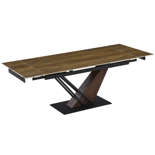 product-3435-5 REX Ceramic Folding Table 160-220 cm Maro închis / negru — Mese