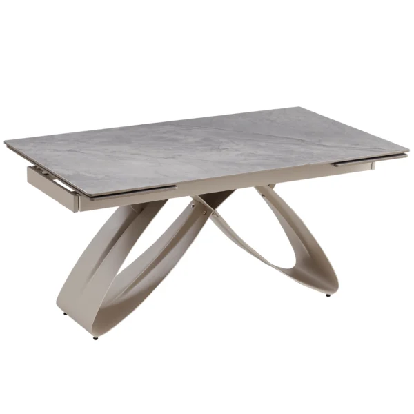 product-3438-0 Masa LUIGI din ceramică, extensibilă, 160-240 cm, gri marmură/cașmir — Mese