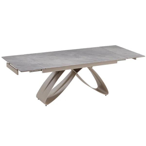 product-3438-5 Masa LUIGI din ceramică, extensibilă, 160-240 cm, gri marmură/cașmir — Mese