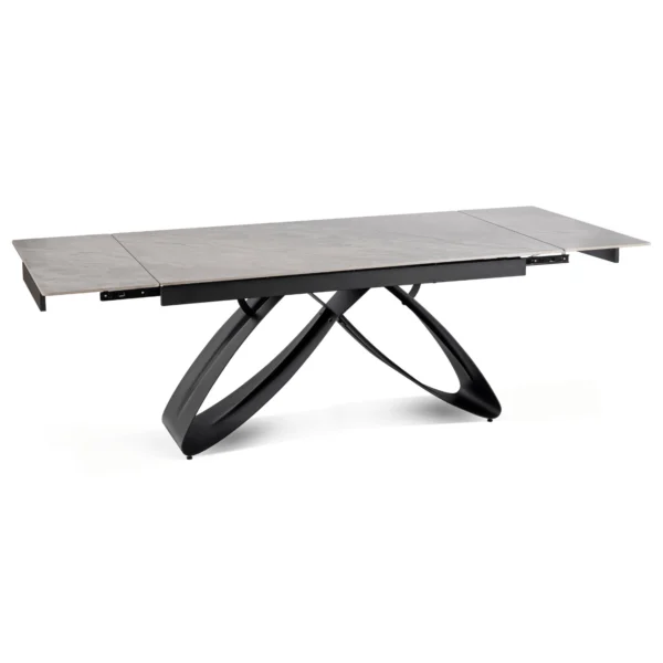 product-3439-5 Masă LUIGI din ceramică, extensibilă, 160-240 cm, marmură gri/negru — Mese