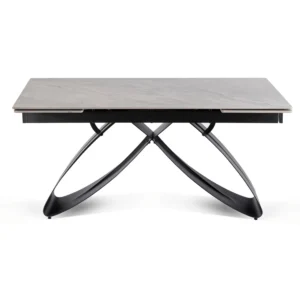 product-3439-6 Masă LUIGI din ceramică, extensibilă, 160-240 cm, marmură gri/negru — Mese