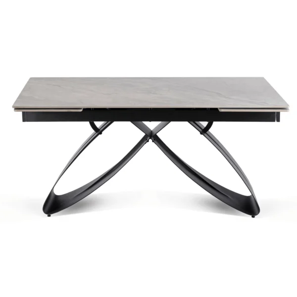 product-3439-6 Masă LUIGI din ceramică, extensibilă, 160-240 cm, marmură gri/negru — Mese