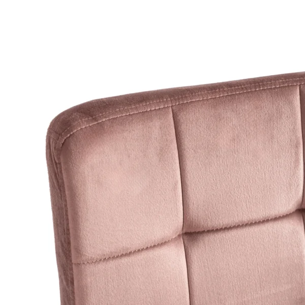 Scaun pivotant ASTRO pentru tineri, velur roz