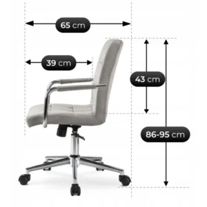 product-3446-7 ASTRO fotoliu pivotant tineret Gray Velour — MOBILA