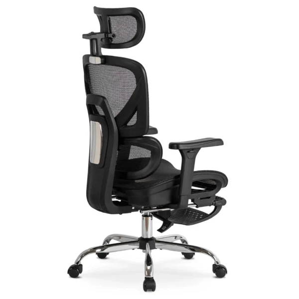 product-3452-2 KAIR Fotoliu pivotant ergonomic negru — MOBILA