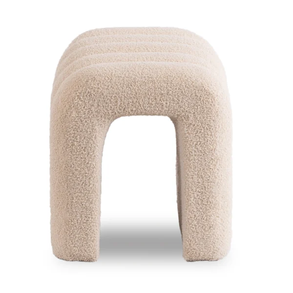 Puf tapițat PIKSEL bej