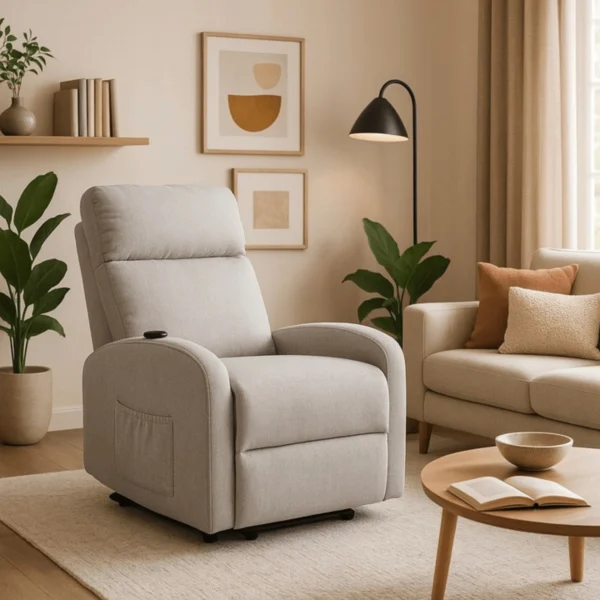 product-3463-0-1 Fotoliu COLTON cu rabatare electrică și funcție de ridicare, gri — Fotolii de relaxare