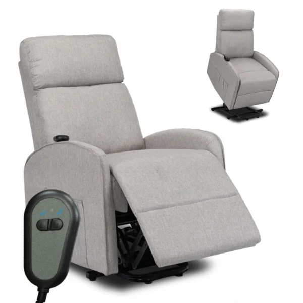 product-3463-0 Fotoliu COLTON cu rabatare electrică și funcție de ridicare, gri — Fotolii de relaxare