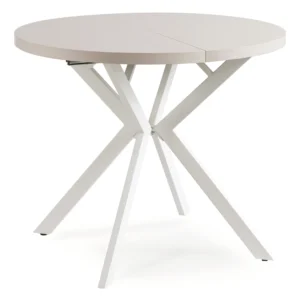 Masă extensibilă din ceramică VICTOR 160-240 cm Marmură albă/Negru