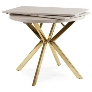 product-3471-5 DORIAN Masă pliabilă 80-160 cm Cașmir / Aur — Mese