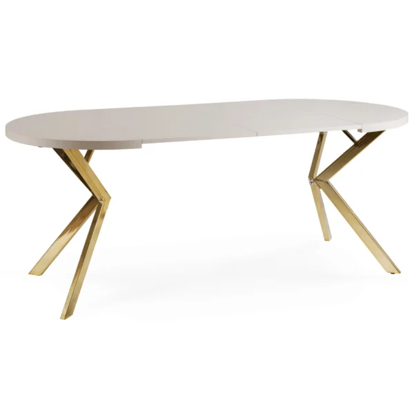 product-3471-7 DORIAN Masă pliabilă 80-160 cm Cașmir / Aur — Mese