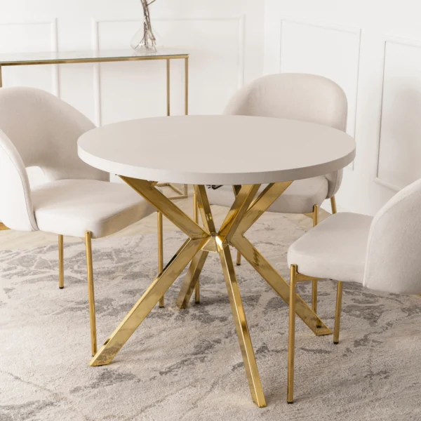 product-3472-0-1 LUGO Masă pliantă 90-190 cm Cașmir / Aur — Mese