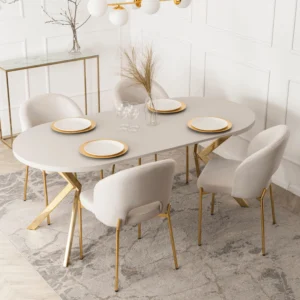 product-3472-2 LUGO Masă pliantă 90-190 cm Cașmir / Aur — Mese